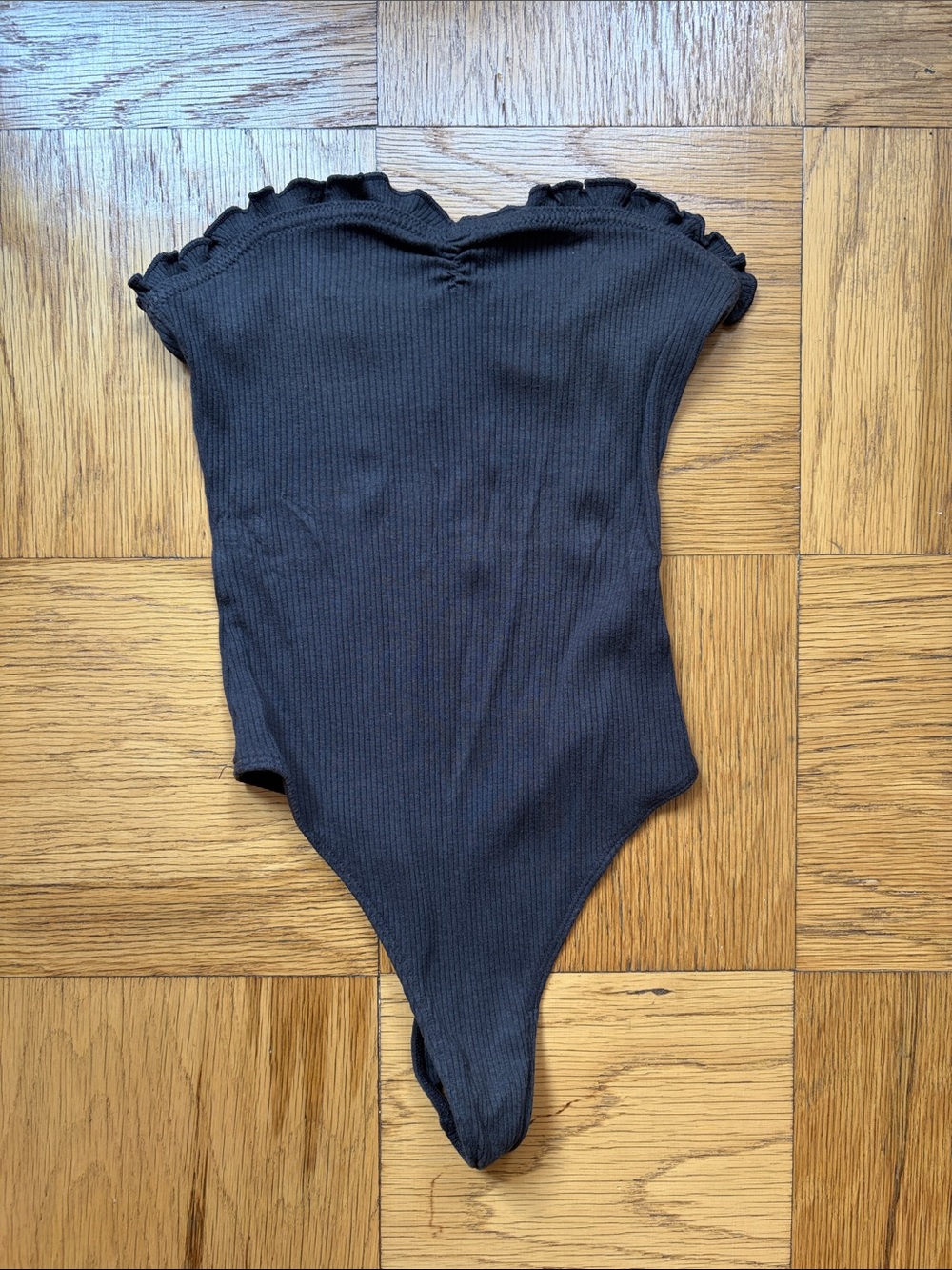 Urban Outfitters Black Ribbed Bodysuit